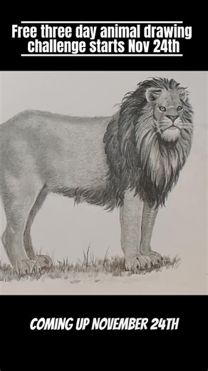 Shane Burke on Instagram: "If you’ve ever looked at your sketchbook and felt like you’ll never “get it”… this challenge is for you. Drawing isn’t a talent you’re born with — it’s a skill anyone can learn with the right tools, practice, and guidance. Join my FREE 3-Day Animal Drawing Challenge starting Nov 24th, and I’ll show you step-by-step how to draw animals with confidence. You’ll get a series of pre-recorded video lessons teaching you: ✍️ How to use the right drawing tools 🐾 How to map out