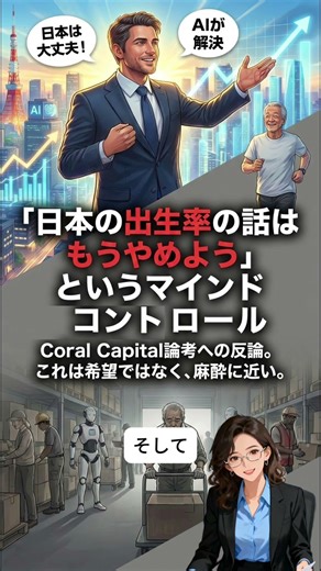 「日本の出生率の話はもうやめよう」というマインドコントロール