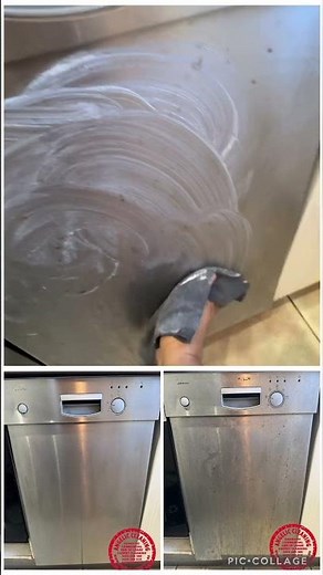 How to remove rust from stainless steel dishwasher or fridge?