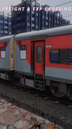 Freight and exp | train simulator classic | Indian Train Games #train #traingame #shorts #railworks