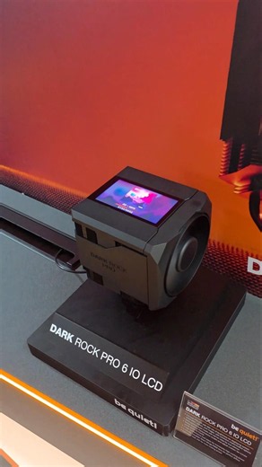 New version of the BeQuiet Dark Rock Pro IO LCD cooler #hardwarepc #computex2026 #pcgaming #pcgamer