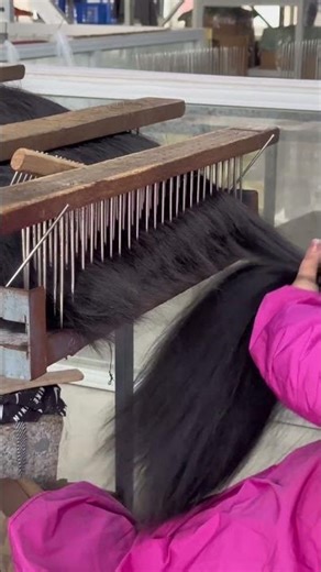 Chinalacewig This is how luxury hair extensions are actually made #hairextensions #wigs #wigmaking