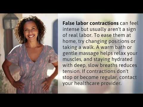 How Can You Safely Calm False Labor Contractions at Home?