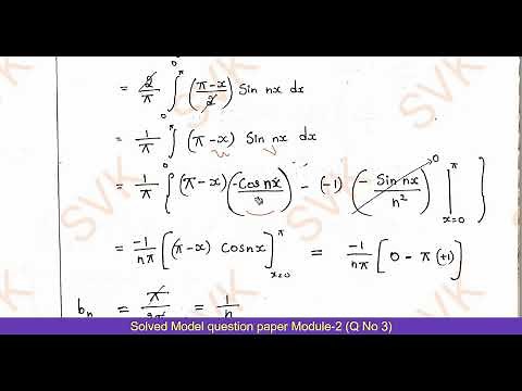 21MAT31 VTU MODEL QUESTION PAPER SET -1 COMPLETE SOLUTION of Question Number 3 | Module 2 TCFSNM.
