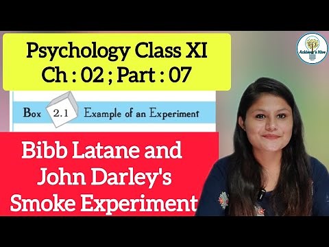 Bibb Latane & John Darley's experiment #psychologyclass11 #smokeexperiment #bibblatane #psychology
