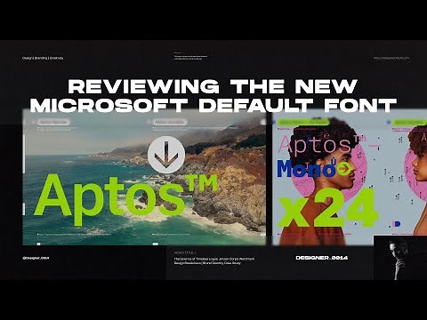 Aptos Unveiled: Microsoft's New Typeface | In-Depth Designer Review & Comparison with Calibri