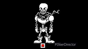 over-save-tale papyrus Theme Striking the demon down