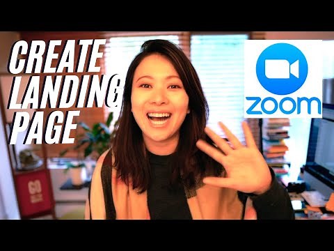 How to create zoom landing page #zoom