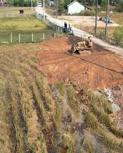 33 reactions | Embarking on Innovation: Mitsubishi Miniature Dozer Opens New Project, Pushing to Transform Landfill into Water-Farm | Bulldozer City | Facebook