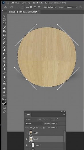 Photoshop Quick Tip: Texture overlay for any shape!