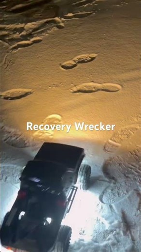 Fully built out cross RC 4 x 4 crawler wrecker recovery vehicle