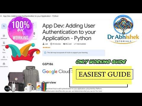 App Dev: Adding User Authentication to your Application - Python | APRIL 2026 | #GSP186 #qwiklabs