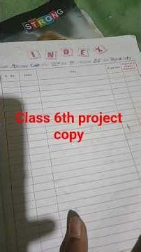 class 6th project copy