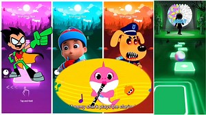52K views · 509 reactions | Teen Titans Go  Baby Shark  Paw Patrol Ryber  Sheriff Lambodar  Tiles Hop EDM Rush Gameplay  | Tiles Hop 1.5M | Facebook