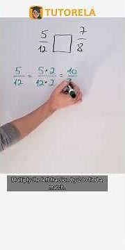 Comparing Fractions: 5/12 vs. 7/8 Explained #Math #OperationsWithFractions #ComparingFractions