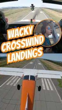 Student Pilot Nails It — Just a Bit of Crosswind Left #flighttraining #flying #groundschool