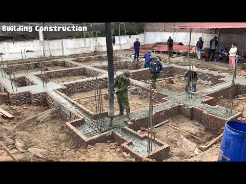 Techniques For Building A Solid House Foundation With Reinforced Concrete And Modern Machines