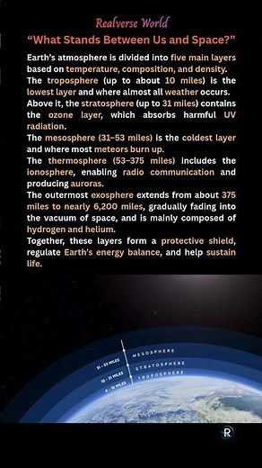 What Stands Between Us and Space? 🌍 #space #spacefacts #universe #astronomy #realspace