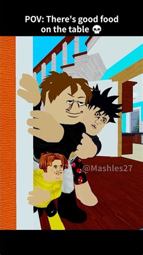 When there's good food on the table😭 #roblox #shorts #robloxanimation #usa