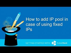 How to add IP Pool How to add IP pool in case of using fixed IPs