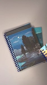 Japanese Spiral Notebook Lined Journal, Office Gifts For Japan Lovers Vintage Art Supplies, Undated Diary Writing Memopad For Purse x4 Stationery Set For Women Mini Notepad 4x6 (Landscape)