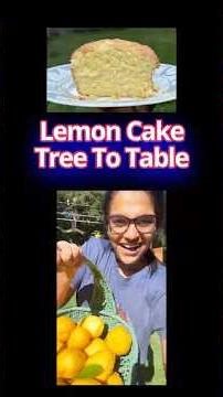 Fresh Lemon Cake 🍋 From Tree to Table Easy Homemade Recipe
