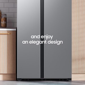 Make room for what matters with the NEW Samsung RS3000! Its spacious storage, All-Around Cooling, and Digital Inverter Technology will help keep your family's faves fresh for longer! 😋 Bigger Space. More Happiness. #SamsungRefrigerator #SideBySideRefrigerator #SamsungHomeAppliances | Samsung