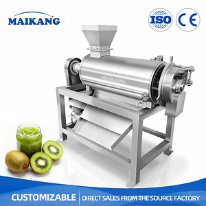 [Hot Item] Kiwi Remove Seeds and Skin Machine Fruit Seed Separation and Juicing Machine Grape Pulp Juice Making Machine Raspberry Pulper