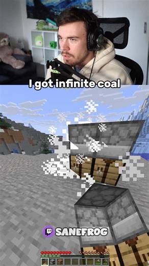 I Got Infinite Coal In Minecraft #minecraft
