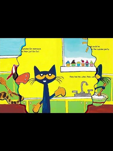 Read Aloud Books For Kids - Pete The Cat And The Missing Cupcakes 🧁🧁🧁‪@read-a-longkidz‬
