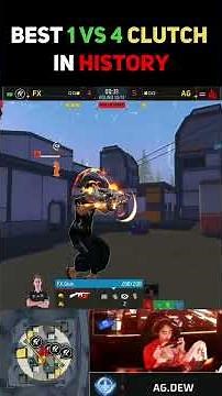 BEST 1VS4 CLUTCH In The WORLD SERIES - Ft. AG DEW | CLASH SQUAD #1VS4 #freefireesports #freefire