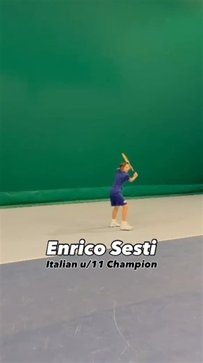 42K views · 2.5K reactions |  u/11 champion @enrico_sesti training with an old school racket ️ #juniortennis #tennisitaliano #tennisitalia | Functional Tennis | Facebook