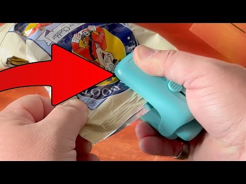 Chip Bag Sealer - Heat Seal with Cutter & Magnet, Portable Mini Sealing Machine to Reseal Bags