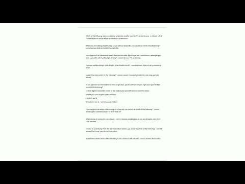 100 Question DMV Test completely solved 202356