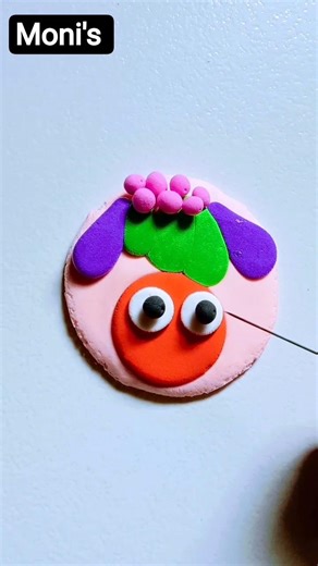 Cute Monster 💀 Pop of Colors 😱#cuteart #shorts #viral #trending #clay #diy