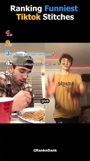 🧐Top 5 Funniest TikTok Stitches Ranked! 😂🔥 #Shorts