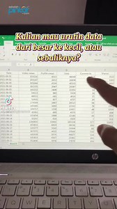 315K views · 943 reactions | Urutin Data Dari Terbesar ke Terkecil atau Sebaliknya di Microsoft Excel | Ilmu Networking | Facebook
