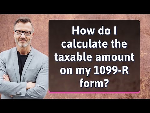 How do I calculate the taxable amount on my 1099-R form?