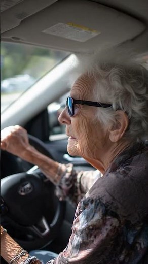 90 year old woman driving #AI Digital Nexus