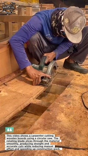 Precision Wooden Board Cutting Using Circular Saw | Fast and Accurate Carpentry Technique