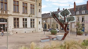 Europa planta su primer eTree, el árbol solar que genera energía, es proveedor wifi y alimenta el alumbrado nocturno