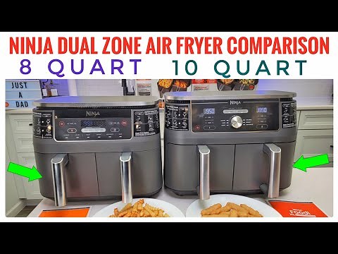 Ninja 10 Quart vs 8 Quart Dual Zone Air Fryer Comparison DZ201 vs DZ401