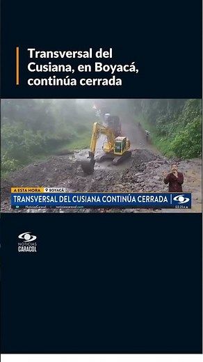 Transversal del Cusiana, en Boyacá, continúa cerrada