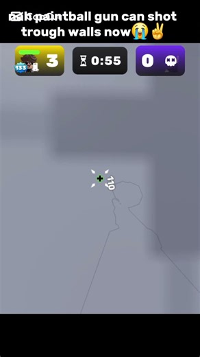 paintvall gun can shot trough walls now in roblox rivals