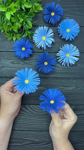 EASY Paper Flowers! #origami #foryou #papercraft #paperflower | how to make tulips flower using paper