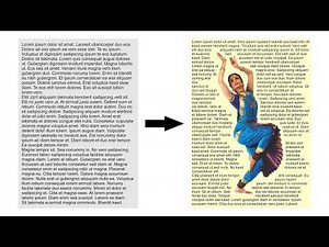 Coreldraw Tips & Tricks | how to wrap text with any image | Urdu + hindi | By @AnasGraphics