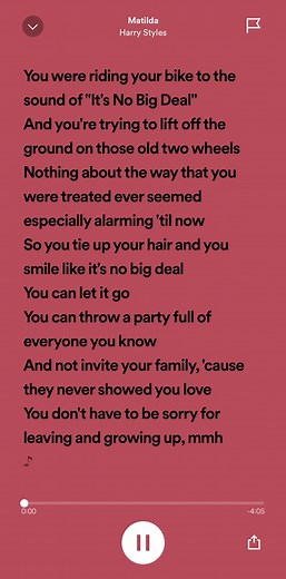 Matilda - Harry Styles #fypシ #fulllyrics #lyrics #fyp | Matilda By Harry Styles