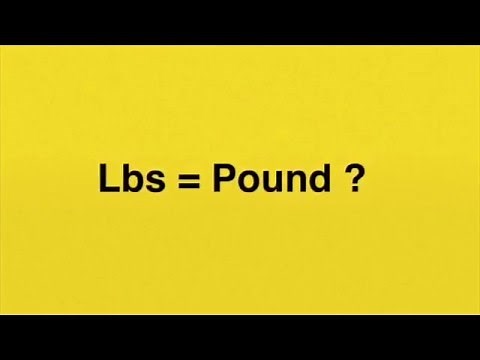 Why is LBS the abbreviation of pound? (The imperial unit)