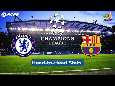 Chelsea vs Barcelona | Champions League Stats 2005-2025 | FC26 Simulation