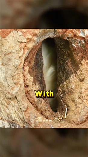 Why Is This Bird Trapped Inside a Tree?